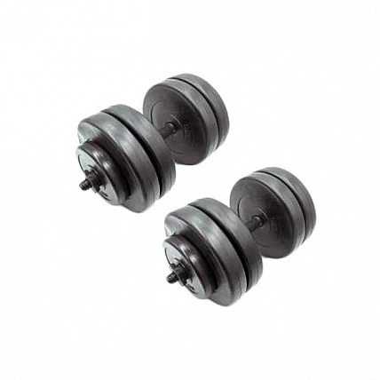 Гантели наборные композитные в пластиковой оболочке 2 шт по 23 кг Rock Pro NE-PL-G-023-2