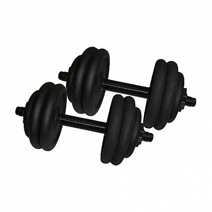 Гантели наборные литые 2 шт по 18,5 кг NE-300-GP019-2