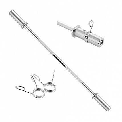 Гриф для штанги прямой олимпийский NE-OL-150, 1,5 м, 50 мм