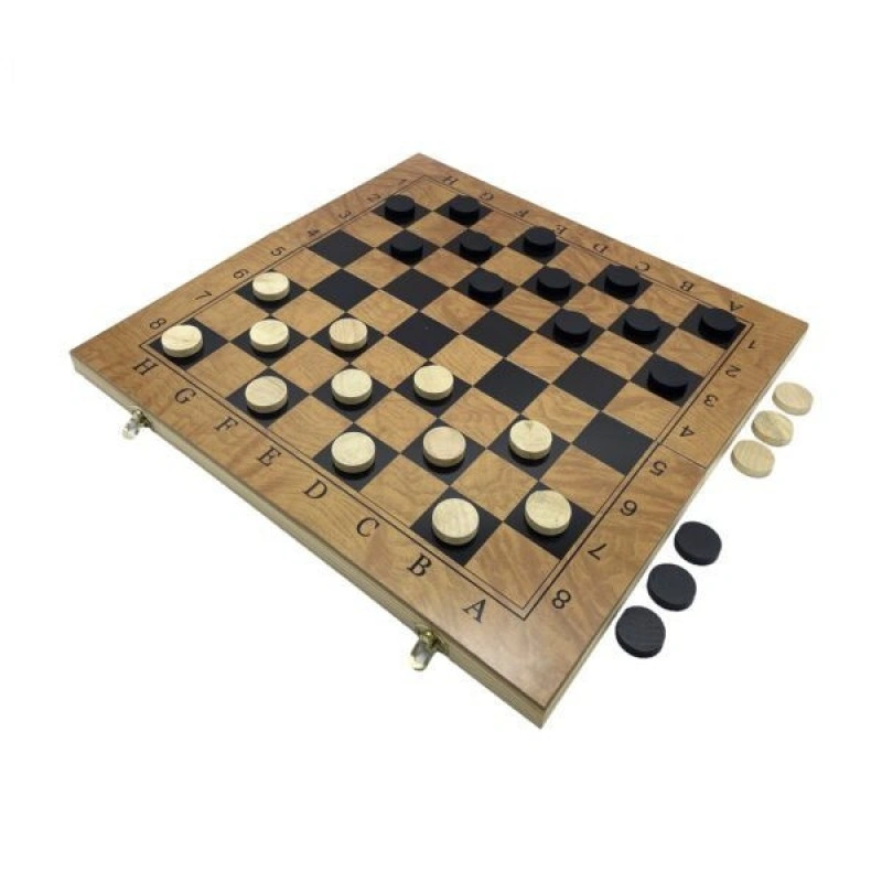 Набор настольных игр "Шахматы 3 в 1" Set3 NE-LG-12 нарды, шашки, шахматная доска 40х40 см