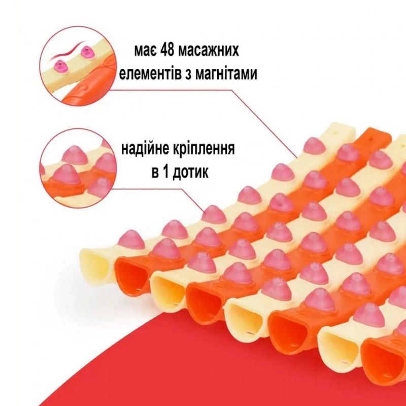 Обруч с массажными магнитными шариками Magnet Massage Hoop NE-F-50