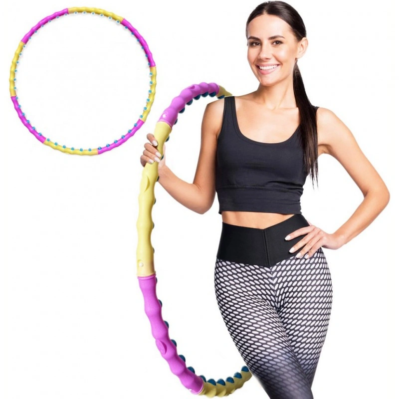 Обруч с массажными магнитными шариками Magnet Massage Hoop NE-F-52