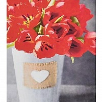 Алмазная мозаика "Красные тюльпаны" HEG87051 30х40 см