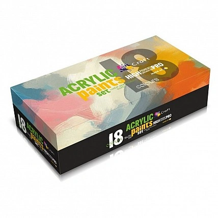 Набор акриловых красок 5083-AC 18 штук по 20 мл