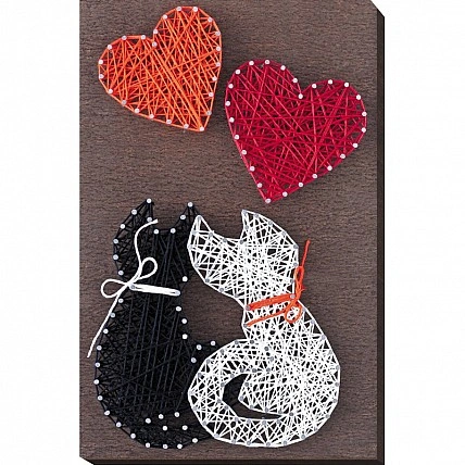 Набор стринг-арт "Любовь" ABC-007 деревянная основа