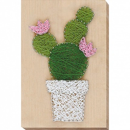 Набор стринг-арт "Кактус" ABC-002 деревянная основа