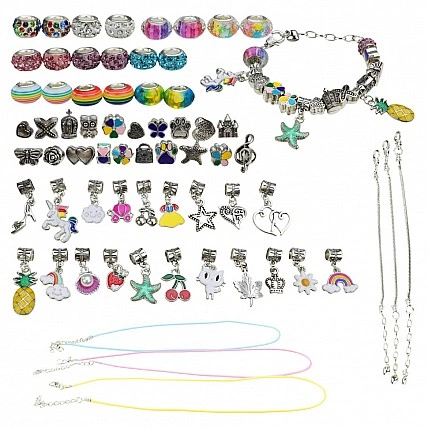 Набор для создания шарм-браслетов "Пандора" B4350(Multicolor) с подвесками