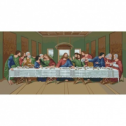 Картина по номерам "Тайная вечеря" 16137-AC 40х80 см