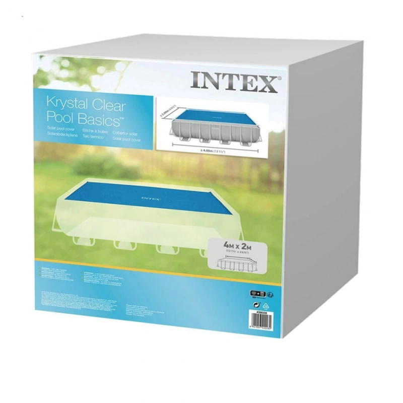 Теплозберігаюче покриття (сонячна плівка) для басейну Intex 28028, 378-186 см
