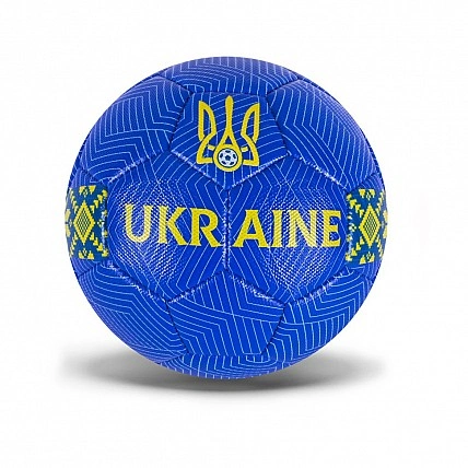 Мяч футбольный "Ukraine" FU2582 размер № 5  Сиинй