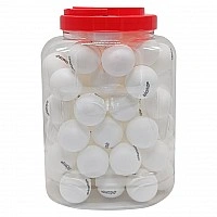 Набор теннисных мячиков TT2131(White), 40 мм, в банке 40 шт