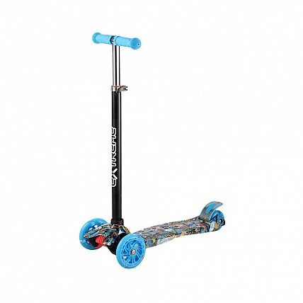 Самокат детский 3-х колесный SC25103(Blue) колеса со светом