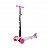 Самокат детский 3-х колесный SC25103(Pink) колеса со светом
