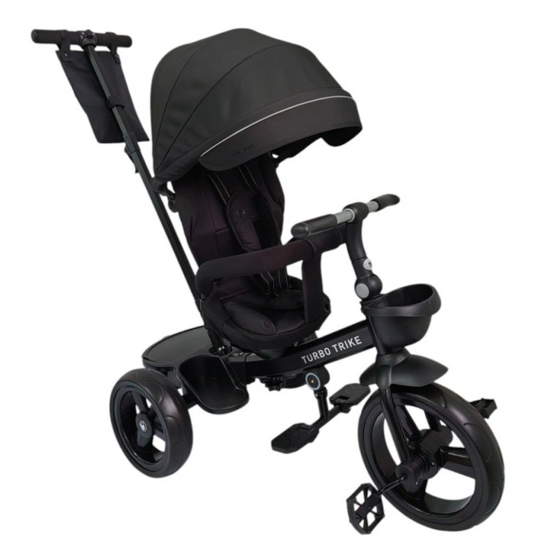 Дитячий триколісний велосипед MT 1001-1 Elegant Black з батьківською ручкою
