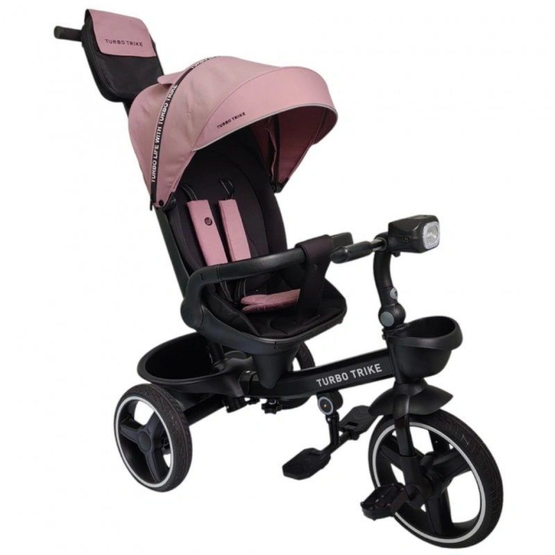 Дитячий триколісний велосипед MT 1002-1 Mauve Pink з батьківською ручкою