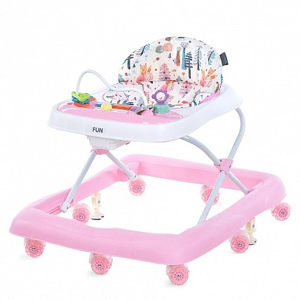 Ходунки детские FUN ME 1184 Pink, световые и звуковые эффекты