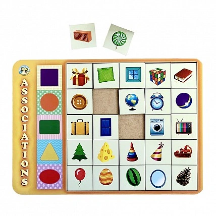 Дерев'яний пазл-вкладиш "Геометричні фігури" Ubumblebees (ПСД097)