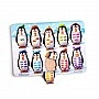 Wooden Puzzle Insert "Penguins" Ubumblebees (PSD164) PSD164