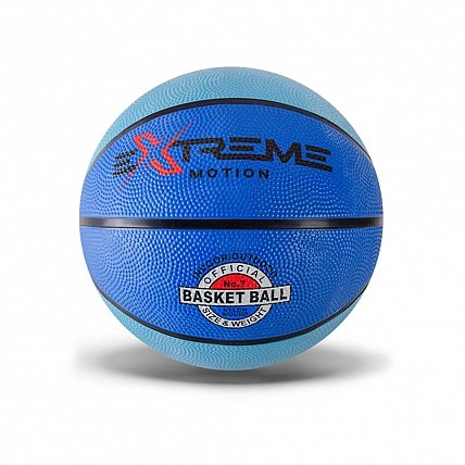Мяч баскетбольный Extreme Motion BB1485 № 7, 520 грамм Голубой