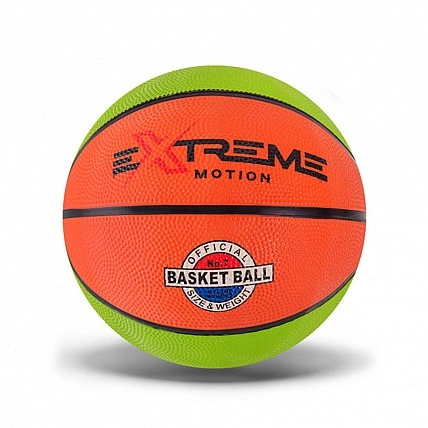 Мяч баскетбольный Extreme Motion BB1485 № 7, 520 грамм Зелено-коричневый