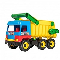 Игрушечный самосвал "Middle truck" 39222 кузов открывается Желтый