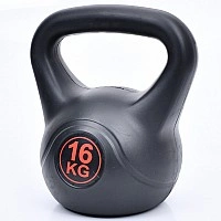 Universal kettlebell MS 4196-16 black 16 kg