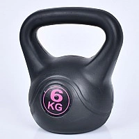 Universal kettlebell MS 4196-6 black 6 kg