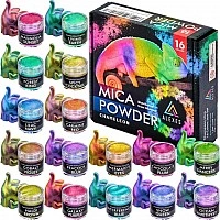 Перламутровый пигмент хамелеон Chameleon Mica Powder HM-001, 16 цветов