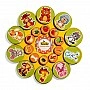 Wooden children's sorter "Who eats what" (PSD276) PSD276 with Velcro