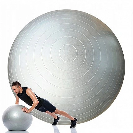 Фітбол-м'яч для фітболу HMS NE-FB-65G, сірий 65 см
