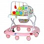 Ходунки детские M 0541C-6 с подвесками, розовый