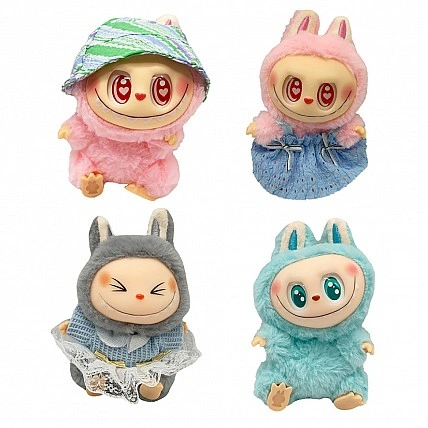 The Monsters Labubu Labubu15 Children's Soft Keychain Toy in Assortment
