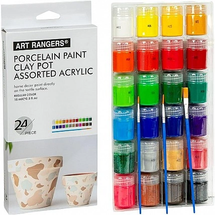 Набір акрилових фарб «Art Ranger Acrylic» A24015-3, 24 кольори, 15 мл