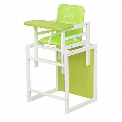 Високий стілець 2 в 1 кольори лайм