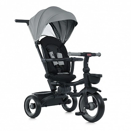 Дитячий триколісний велосипед MT 1038 Grey, з батьківською ручкою