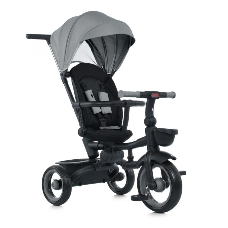 Дитячий триколісний велосипед MT 1038 Grey, з батьківською ручкою