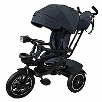 MODENA ME 1193 Dark Gray Children's Tricycle, with Parent Handle