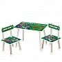 Children's Table M 501-7 tabletop 60 x 40 cm, 2 chairs