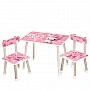Children's Table M 501-8 tabletop 60 x 40 cm, 2 chairs