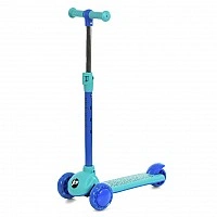 Children's tricycle scooter JR3-139-BL, wheels with light