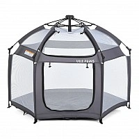 Дитячий манеж з шарфом MR 1515 Platinum Grey 140x124x110 см