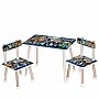 Children's Table M 501-23 tabletop 60 x 40 cm, 2 chairs