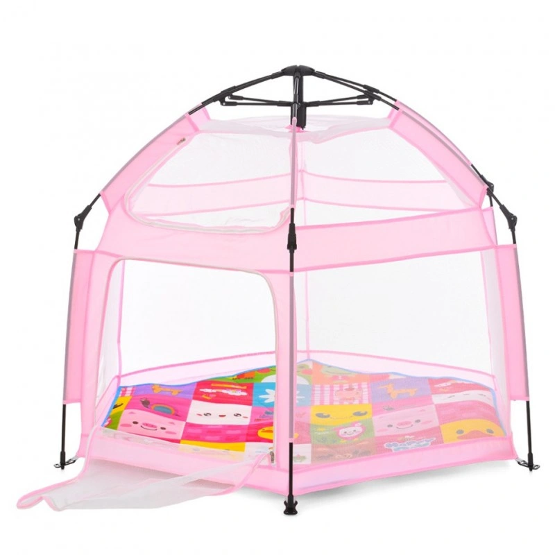 Дитячий манеж MR 1512 Powder Pink 146×127×110 см