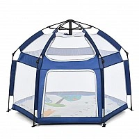 MR 1512 Sapphire Blue Playard, 146×127×110 cm