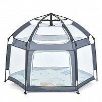 Дитячий манеж MR 1512 Silver Mist 146×127×110 см