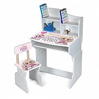 Children's Desk M 904-4 height 3 positions, with high chair