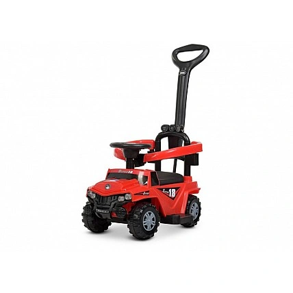 Дитяча каталка-толокар M 4231L-3 Червоний, з батьківською ручкою