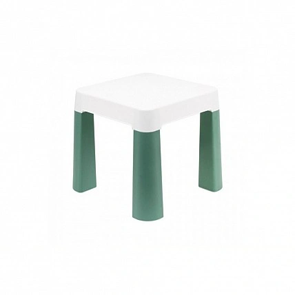 Дитячий табурет 0884TXK, біло-зелений, до 75 кг 32 х 32 х 28 см