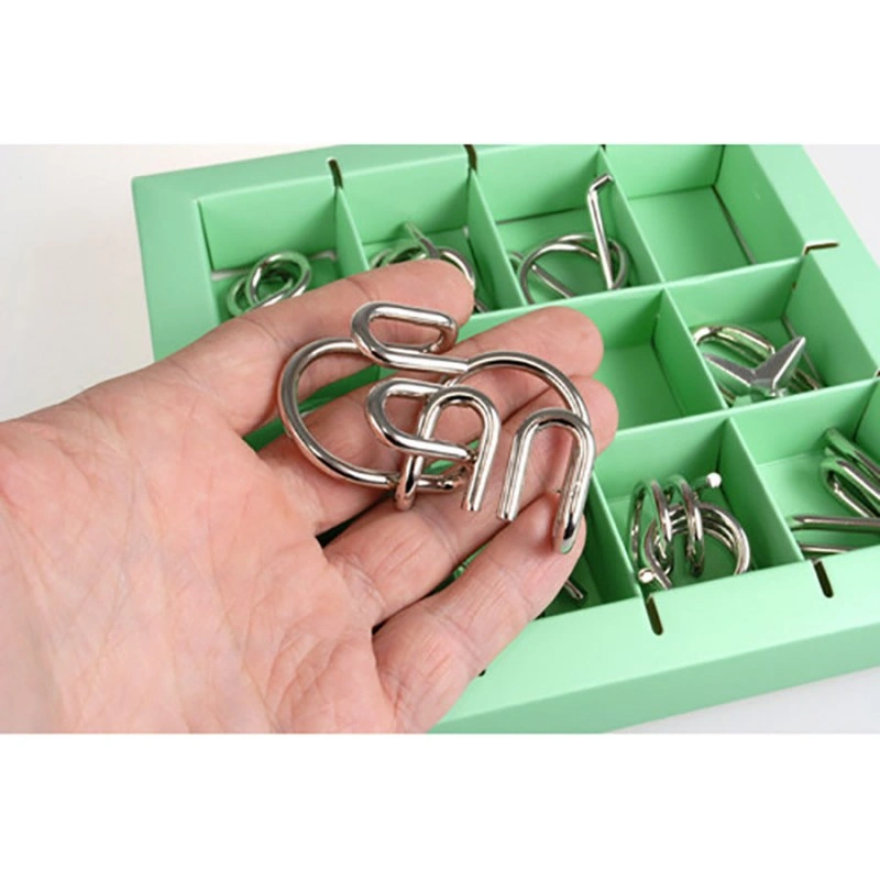 Набір головоломок Metal Puzzles green Eureka 3D Puzzle 473357, 10 головоломок
