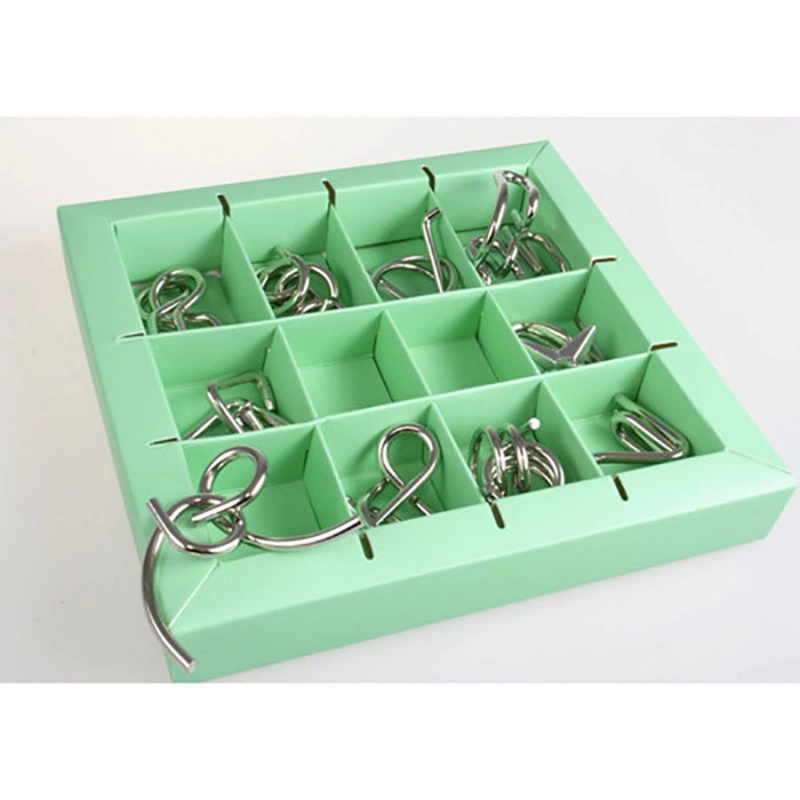 Набір головоломок Metal Puzzles green Eureka 3D Puzzle 473357, 10 головоломок